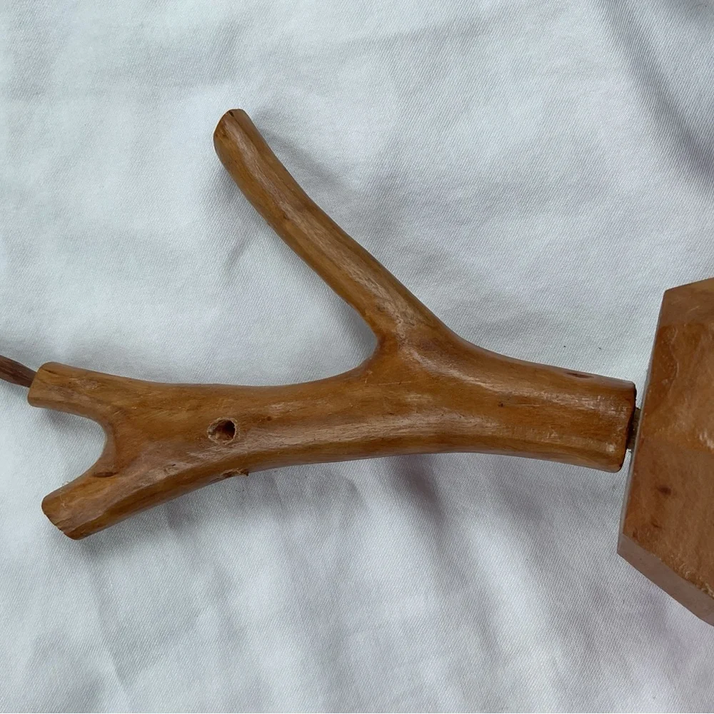 Brown Wooden vintage hand carved birds